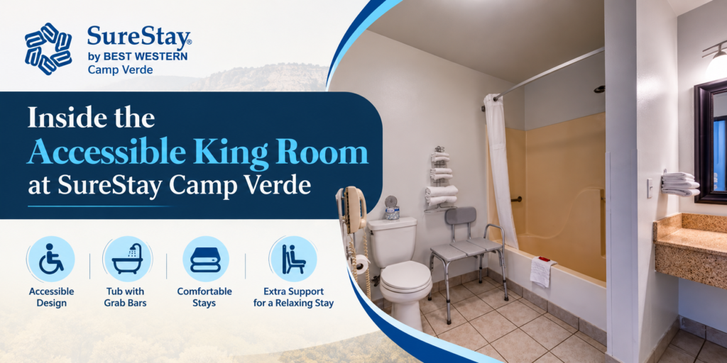Accessible King room with king bed at SureStay Camp Verde, Arizona