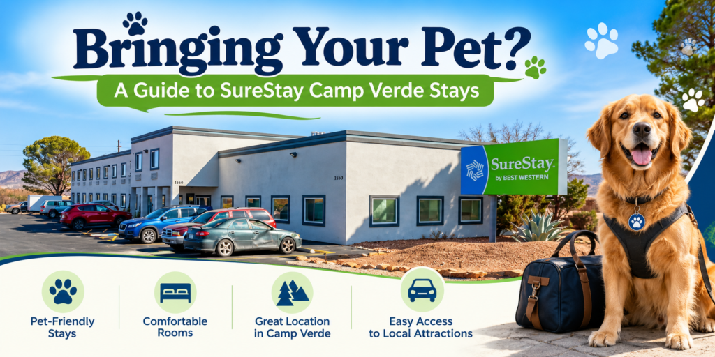et-friendly hotel in Camp Verde, AZ: SureStay Camp Verde exterior on AZ-260